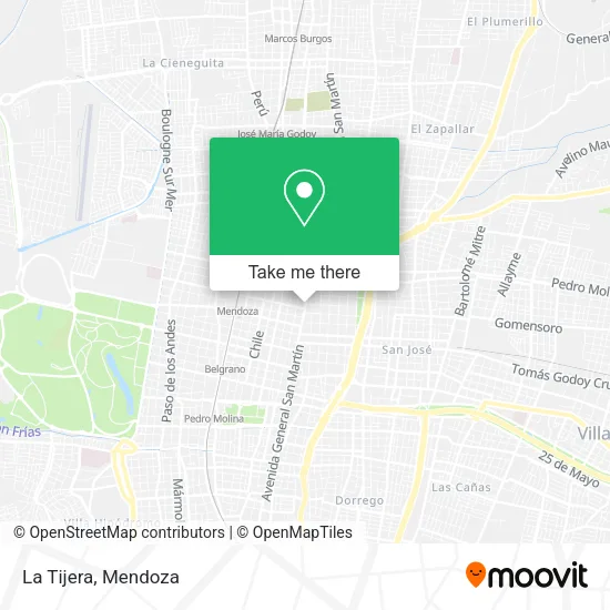 Mapa de La Tijera