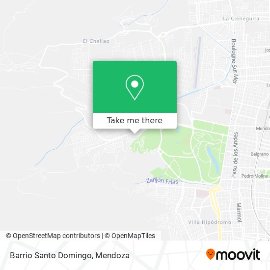 Barrio Santo Domingo map