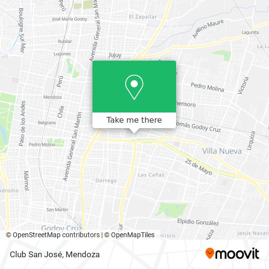 Mapa de Club San José