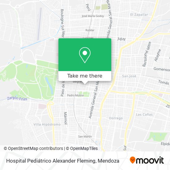 Hospital Pediátrico Alexander Fleming map