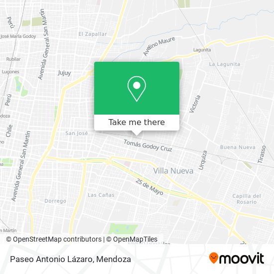 Paseo Antonio Lázaro map
