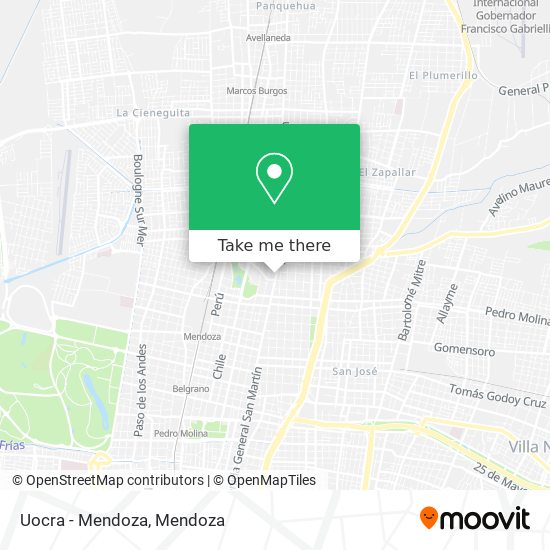 Mapa de Uocra - Mendoza