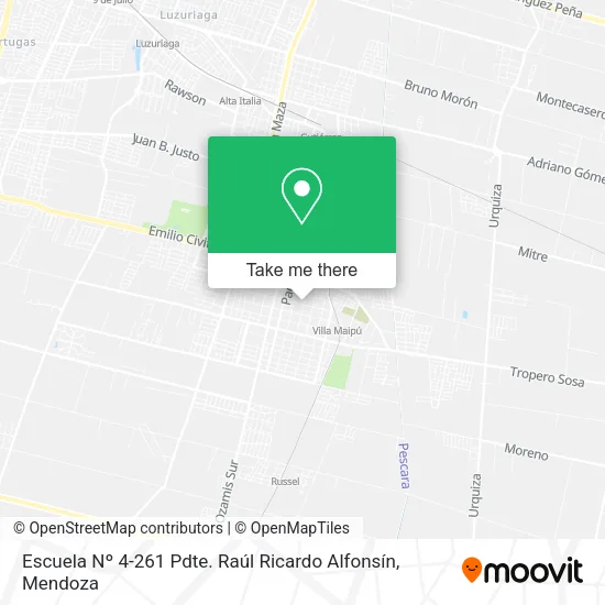 Escuela Nº 4-261 Pdte. Raúl Ricardo Alfonsín map