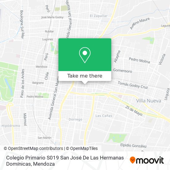 Mapa de Colegio Primario S019 San José De Las Hermanas Domínicas