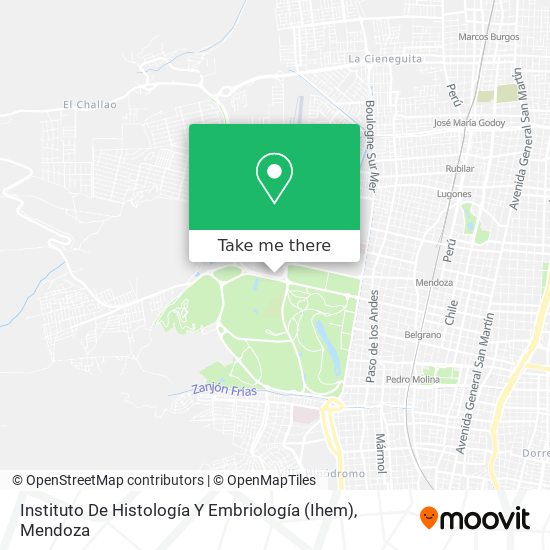Mapa de Instituto De Histología Y Embriología (Ihem)