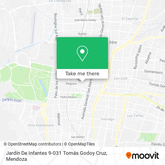 Mapa de Jardín De Infantes 9-031 Tomás Godoy Cruz