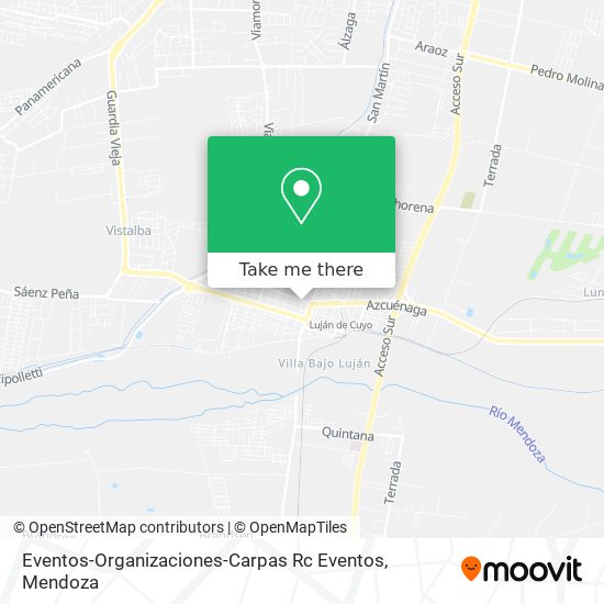 Mapa de Eventos-Organizaciones-Carpas Rc Eventos