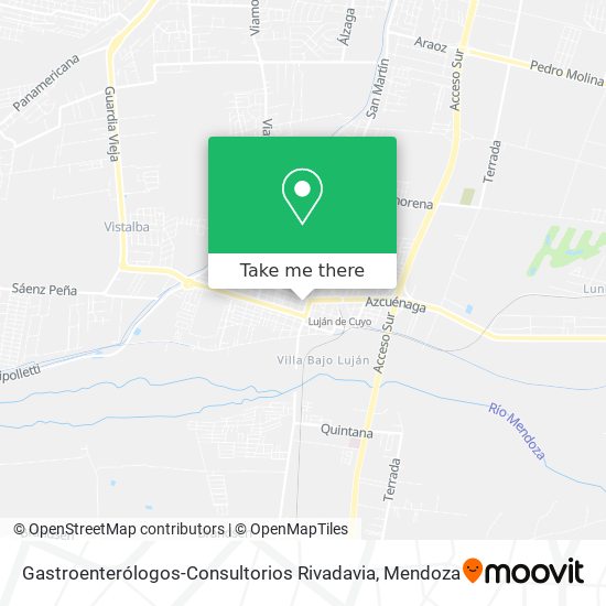 Gastroenterólogos-Consultorios Rivadavia map