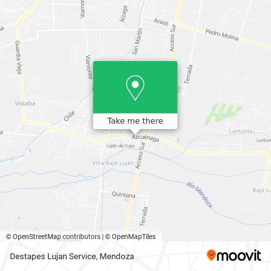 Destapes Lujan Service map