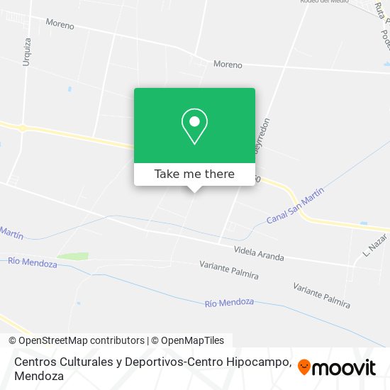 Centros Culturales y Deportivos-Centro Hipocampo map
