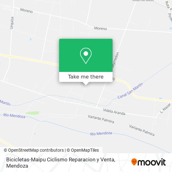 Bicicletas-Maipu Ciclismo Reparacion y Venta map