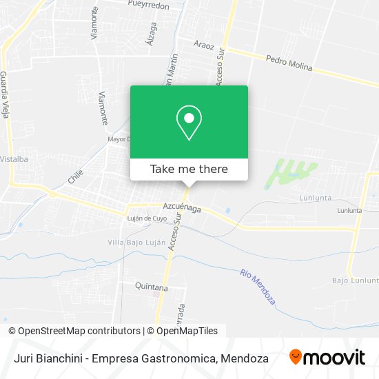 Mapa de Juri Bianchini - Empresa Gastronomica