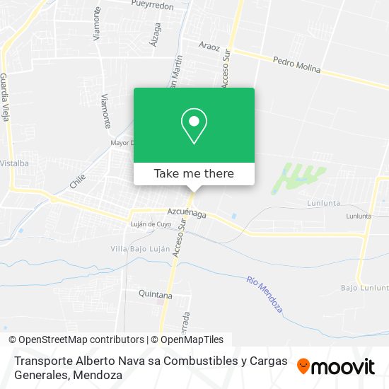 Mapa de Transporte Alberto Nava sa Combustibles y Cargas Generales