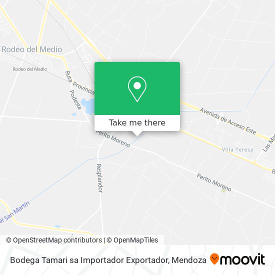 Mapa de Bodega Tamari sa Importador Exportador