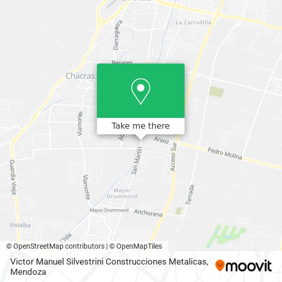 Mapa de Victor Manuel Silvestrini Construcciones Metalicas