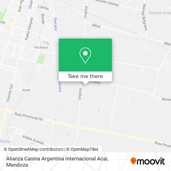 Alianza Canina Argentina Internacional Acai map