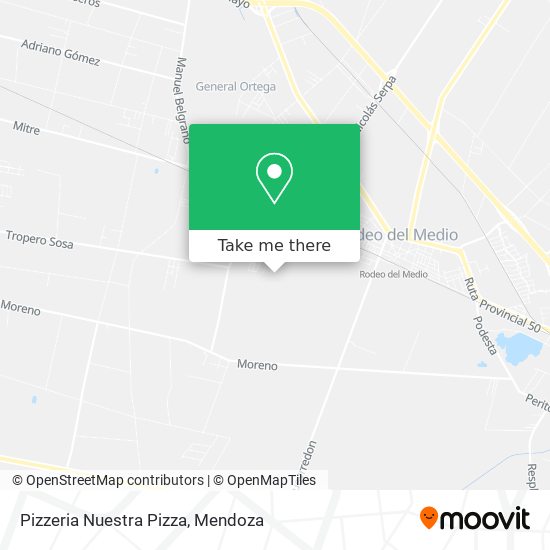 Pizzeria Nuestra Pizza map