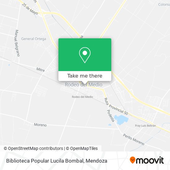 Biblioteca Popular Lucila Bombal map