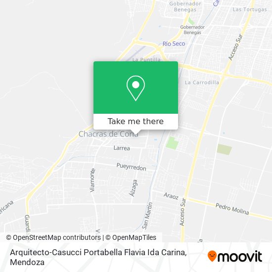 Mapa de Arquitecto-Casucci Portabella Flavia Ida Carina