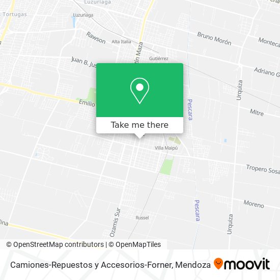 Camiones-Repuestos y Accesorios-Forner map