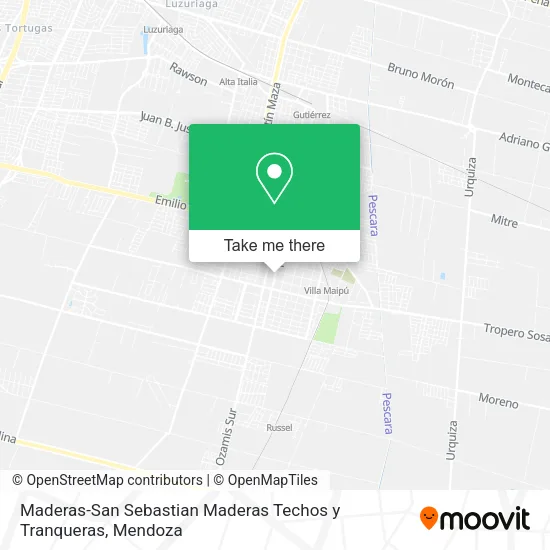 Maderas-San Sebastian Maderas Techos y Tranqueras map
