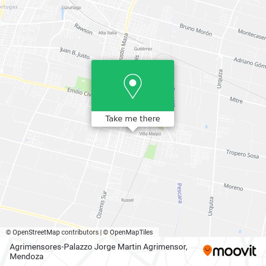 Mapa de Agrimensores-Palazzo Jorge Martin Agrimensor
