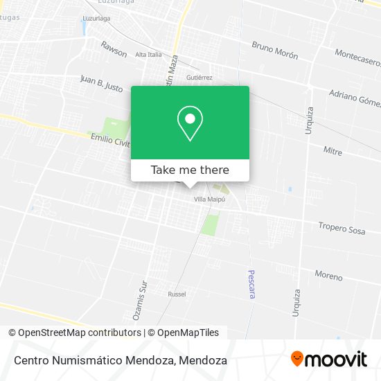 Centro Numismático Mendoza map