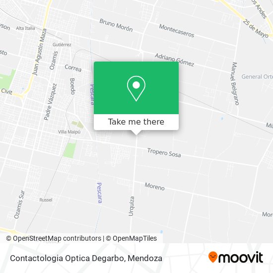 Mapa de Contactologia Optica Degarbo