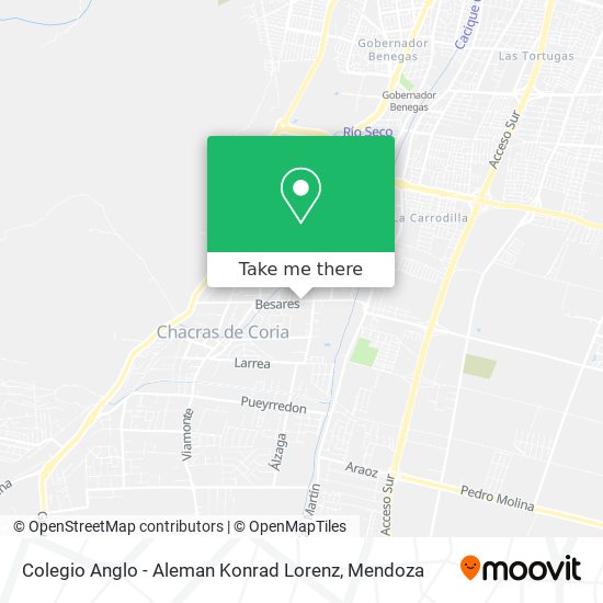 Mapa de Colegio Anglo - Aleman Konrad Lorenz