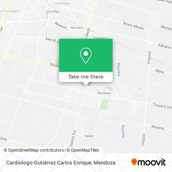 Mapa de Cardiologo-Gutiérrez Carlos Enrique