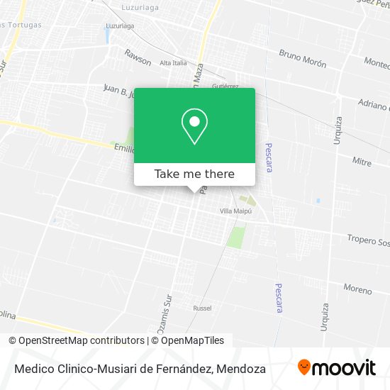 Medico Clinico-Musiari de Fernández map