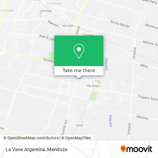 La Vene Argentina map