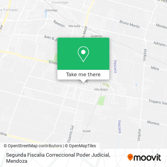 Segunda Fiscalia Correccional Poder Judicial map
