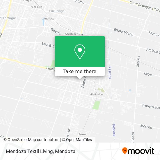 Mapa de Mendoza Textil Living