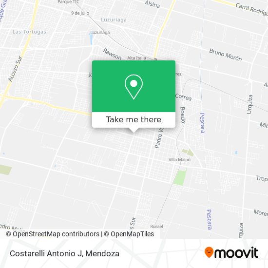 Mapa de Costarelli Antonio J