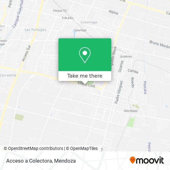 Acceso a Colectora map