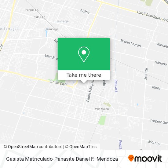 Gasista Matriculado-Panasite Daniel F. map