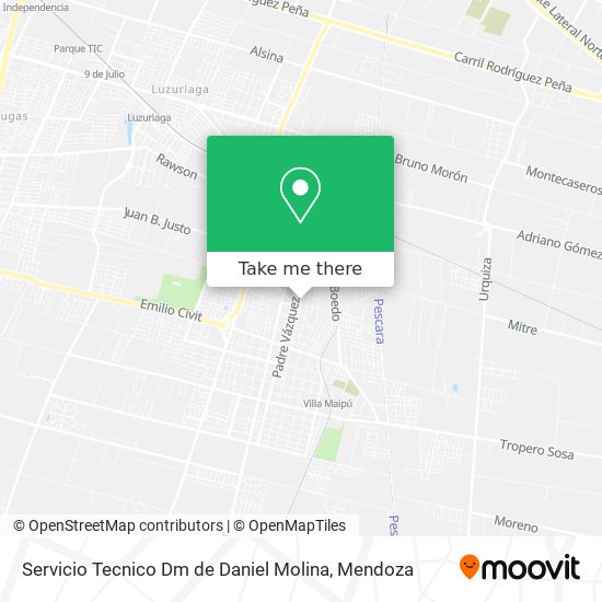 Mapa de Servicio Tecnico Dm de Daniel Molina