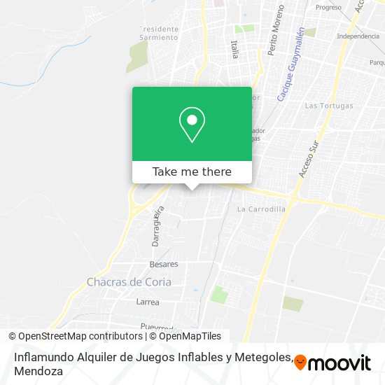 Mapa de Inflamundo Alquiler de Juegos Inflables y Metegoles