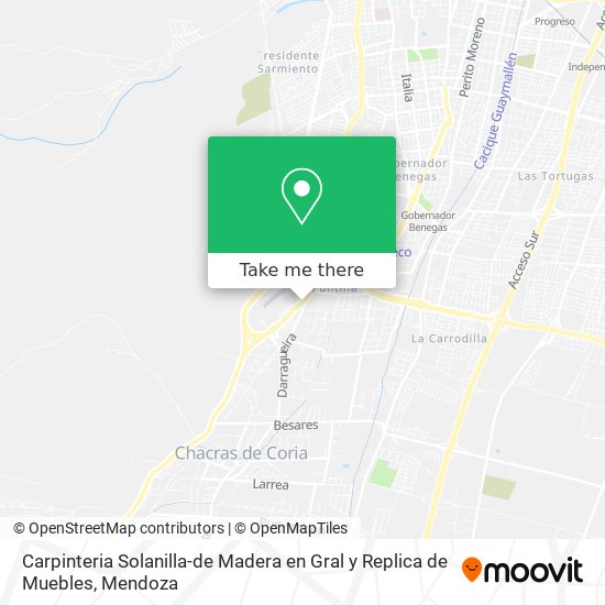 Carpinteria Solanilla-de Madera en Gral y Replica de Muebles map