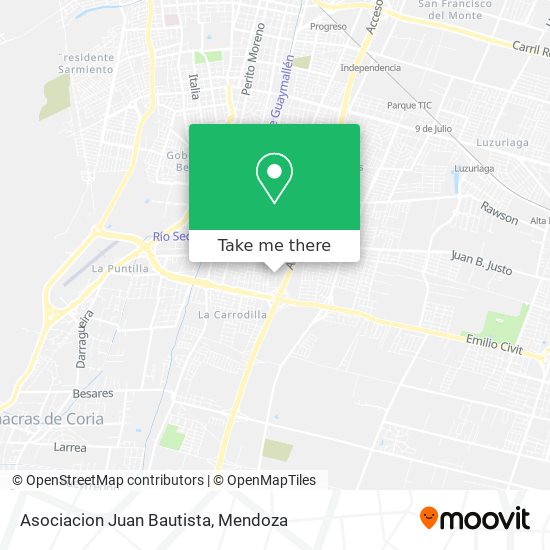 Mapa de Asociacion Juan Bautista