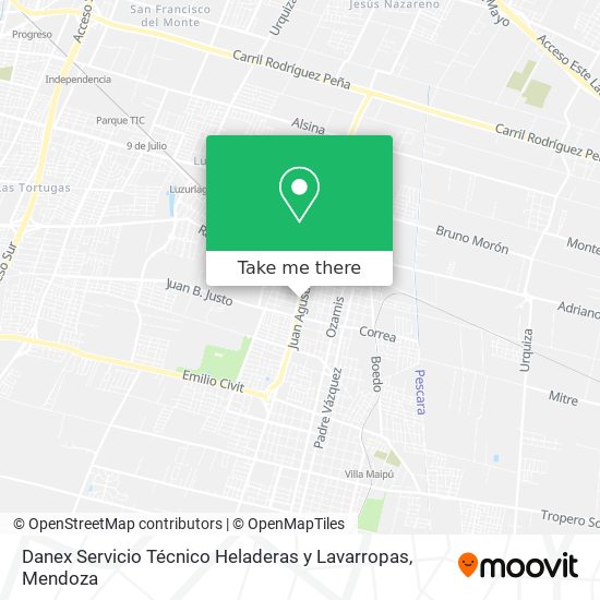 Danex Servicio Técnico Heladeras y Lavarropas map