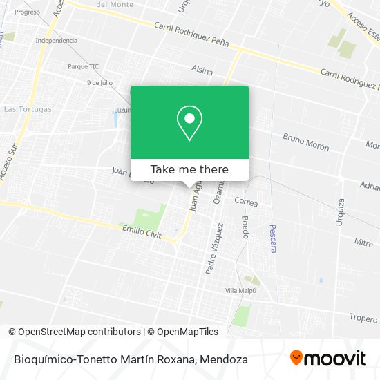 Bioquímico-Tonetto Martín Roxana map