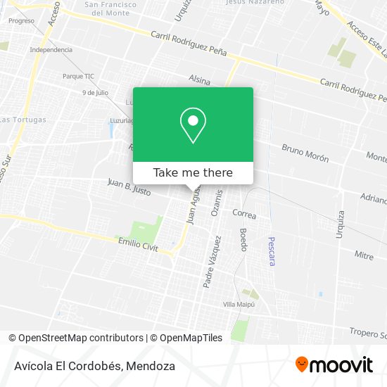 Avícola El Cordobés map