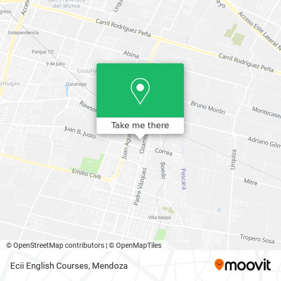 Mapa de Ecii English Courses