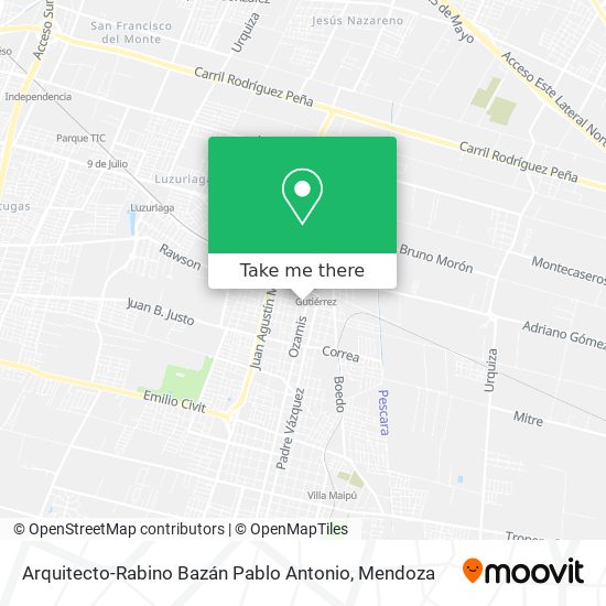 Arquitecto-Rabino Bazán Pablo Antonio map