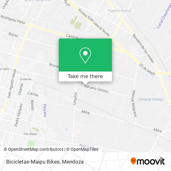 Bicicletas-Maipu Bikes map