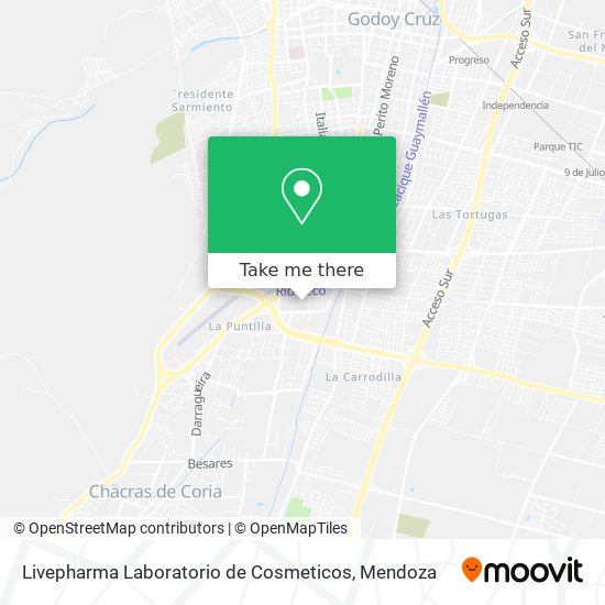 Livepharma Laboratorio de Cosmeticos map