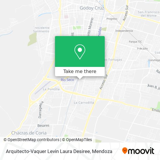 Mapa de Arquitecto-Vaquer Levin Laura Desiree
