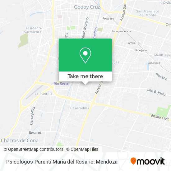 Psicologos-Parenti Maria del Rosario map